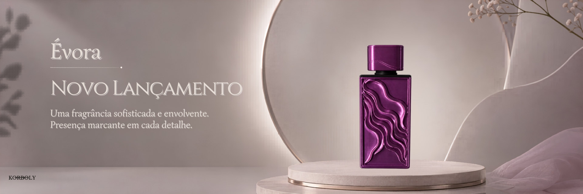Évora — Novo lançamento. Uma fragrância sofisticada e envolvente.